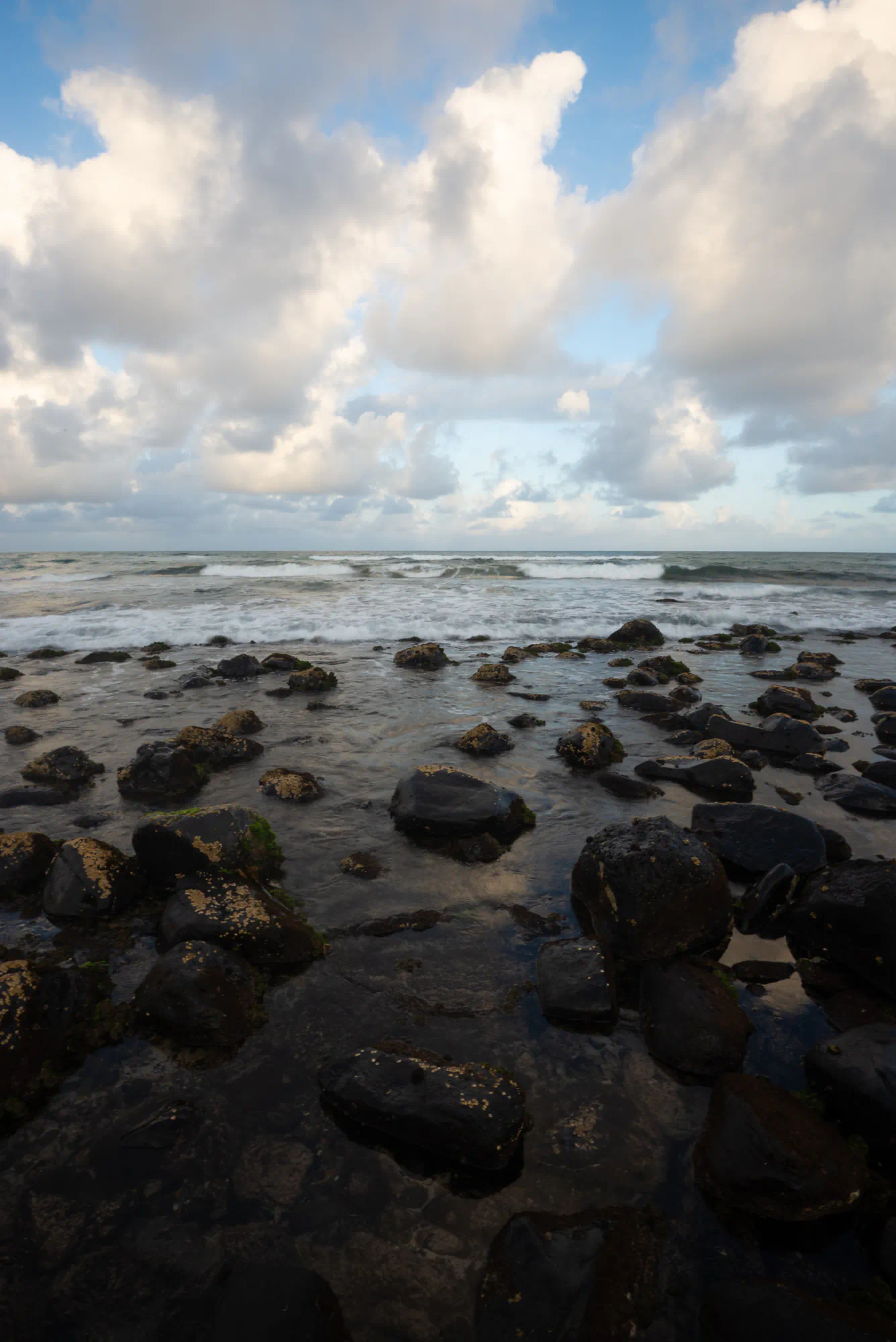 boulders and clouds